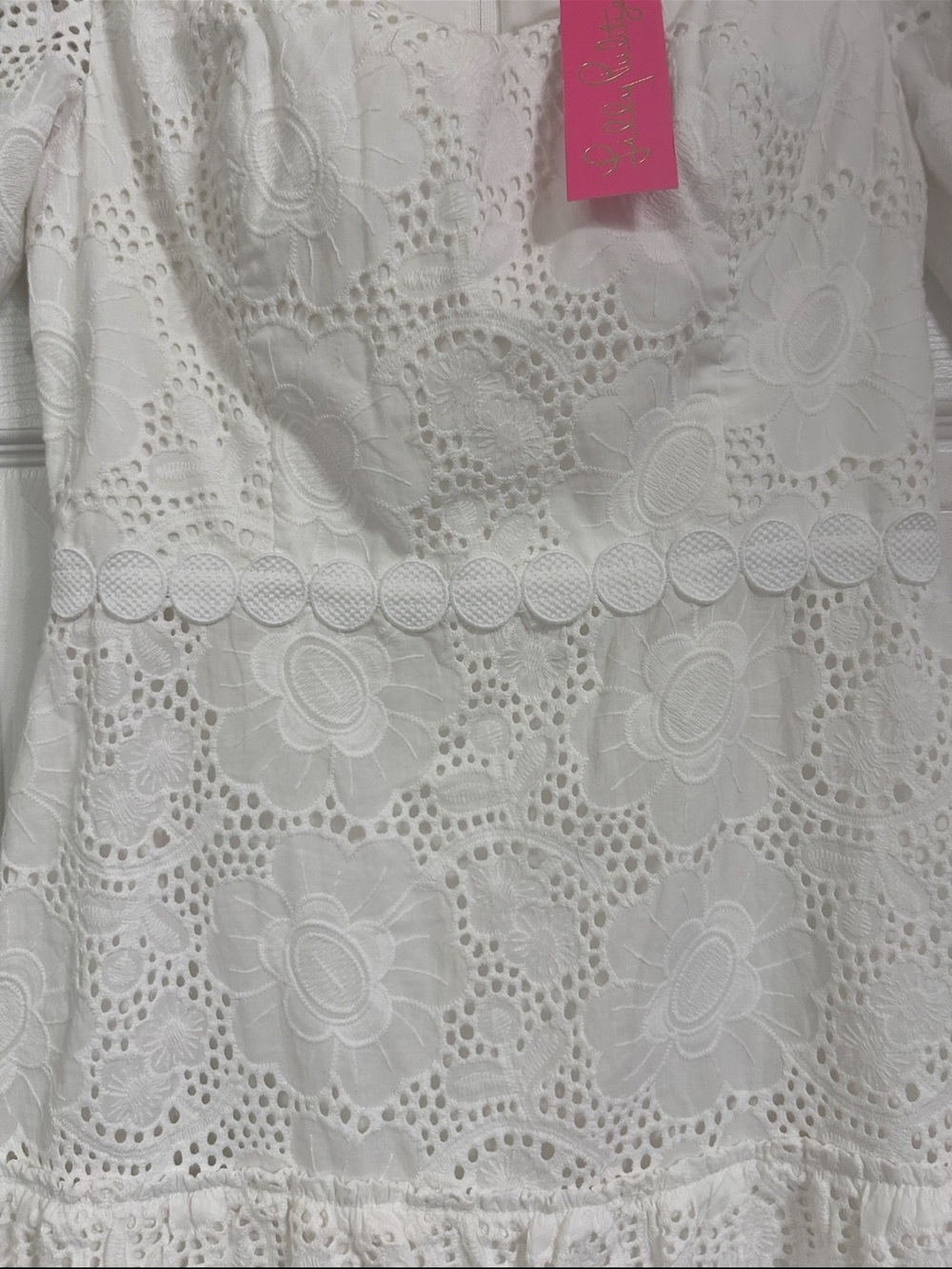 NWT Lilly Pulitzer bonni dress in resort white sz 2 - Picture 9 of 11